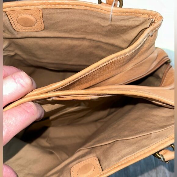 Fossil Vintage – Classic Patchwork Satchel Shoulderbag EUC - Picture 9 of 13